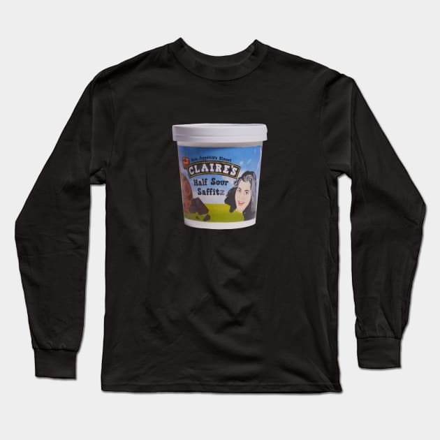 Bon Appetit BA Test Kitchen | Claire Saffitz Ice Cream Long Sleeve T-Shirt by HuhWhatHeyWhoDat